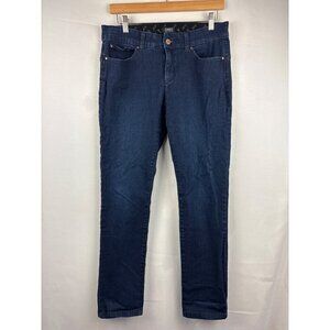 Jones New York Womens Dark Wash Denim Jeans Size 8